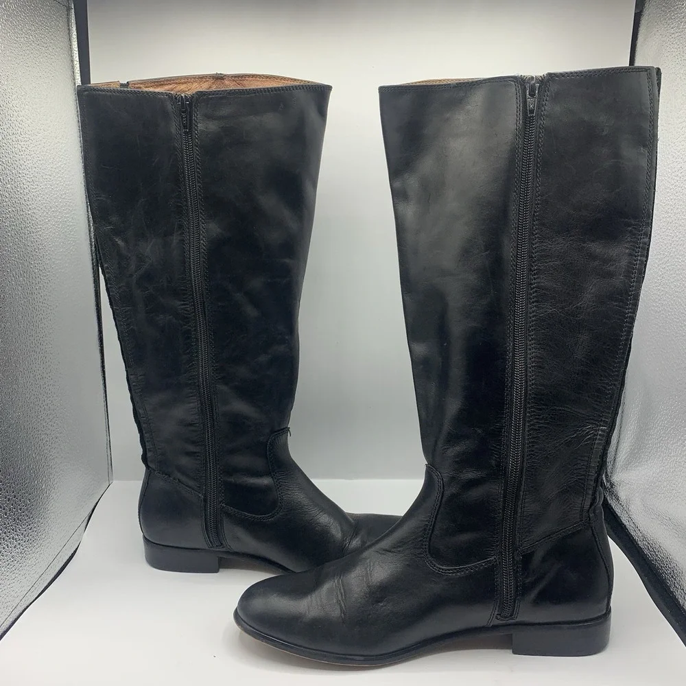 KENNETH COLE New York knee high riding style leather boot Women's 9.5